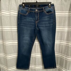 NINE WEST / Dark Washed Capri Size 12/31
